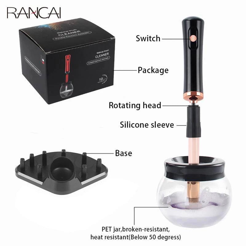 Professional Makeup Brush Cleaner – Fast Washing and Drying Makeup Tools